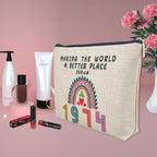 51st Birthday Gifts for Her, Funny 1974 51st Birthday Decorations Makeup Bag, Anniversary 51 Old Year Gift Ideas for Women, Wife, Sister, Mom, Aunt, Cool Cosmetic Travel Bag for Mothers Day, Christmas