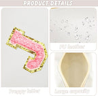 Initial Makeup Bag Personalized Preppy Travel Small Cosmetic Bag Cute PU White Chenille Letter Makeup Pouch for Purse Waterproof Zippered Toiletry Organizer for Women Girls Kids Friends (J)