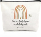 Christian Gifts for Women Religious Bible Verse Makeup Bag Inspirational Scripture Nursery Decor Gift Bag Birthday Christmas Gifts for Her Friends You Are Fearfully and Wonderfully Made Psalm 139:14