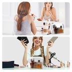 Weewooday 12 Pieces Clear Makeup Bags Cosmetic Storage Bags PVC Zipper Pouches Travel Waterproof Makeup Plastic Case for Women Organizing Toiletries Traveling Bathroom(Medium,Grey)