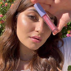 2-in-1 Sweet Gloss Tinted Lip Oil - Lip Oil for Women - Hydrating, Non-Sticky Formula with Light Color - 02 Pink Chocolate - 0.084 oz