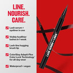 REVLON ColorStay Lash Serum + Liner, Waterproof Eyeliner, Stocking Stuffer for Her, Healthier Looking Eyelashes, Smudge-Resistant, 001 Blackest Black