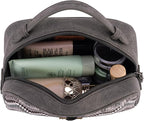 Montana West Wrangler Makeup Bag for Women Small Cosmetic Toiletry Bags Western Make Up Pouch Durable Cute Travel Purse, Grey