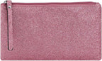 Celestial Glitter Makeup Pouch – Six Stunning Shades - Festive Cosmetic Bag (Starlit Rose)