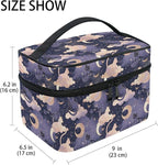 MNSRUU Makeup Bags, Cat Moon Makeup Organizer Bags Toiletry Bag Box Travel Cosmetic Bag Make Up Train Case for Women Teen Girl Ladies