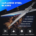 Sirabe Professional Hair Scissors Shears, 6.5" Extremely Sharp Blades, Hair Cutting Scissors Barber Kit Haircut Scissors, for Home Salon Hairdressing
