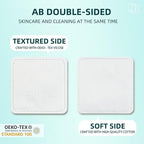 Premium Exfoliating Cotton Pads (120 Count) - 100% Cotton, Extra-Soft and Lint-Free, Durable Squares for Facial, Lip, and Eye Makeup Removal
