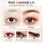 Eyeliner Pencil, Long Lasting Smudge-Proof Professional Eyeliner, Smooth and Easy to Apply, Effortlessly Create Any Look (Bronze)