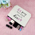 Sfodiary 40th Birthday Gifts for Women Makeup Bag 40 Year Old Birthday Gifts Best Friend Gift Cosmetic Bag Wife Gift Ideas for 40th Anniversary Mom Travel Cosmetic Pouch Christmas Gift for Women
