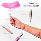 LuxeLip™ Matte Lipstick for Older Women, Hydrating Non-Sticky Lip Gloss for Luminous Shine & Moisturized Lips, Lightweight, Long-Lasting Glossy Finish, Cruelty-Free Lip Makeup (Punchy Pink, 8ml)