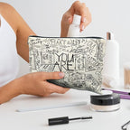 Inspirational Canvas Makeup Bag for Teen, Mental Health Gifts for Teen Girls, Inspirational Gifts for Women