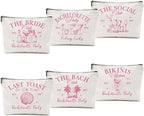 1 Pcs 3 Pcs 4 Pcs Makeup Bag, Girls Trip Gifts Favors Girls Weekend Gifts, Friendship Gifts for Women Bestie Bride