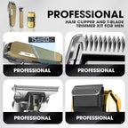 DSP® Professional Barber Clippers Set for Men - Cordless Bald Shaver Men Clippers and Trimmers Set - All in one Complete Kit