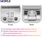 Detachable Pet Dog Clipper Blades UltraEdge Compatible with Oster A5,Wahl KM10 Series Clippers (10# 1.5mm- 2 Pack)