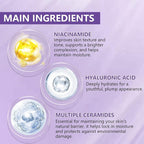 ABOTE 5% Niacinamide Serum for Face with 1% Ceramide Complex | 1% Snail Secretion Filtrate | 1% Hyaluronic Acid Deep Moisturizing Restore Skin Barrier & Skin Tone (3Pack-Each 0.507 fl.oz | 15ml)