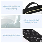 PACKISM Clear Makeup Bag - TSA Approved Toiletry Bag with Handle Large Opening, Clear Toiletry Bags for Traveling Travel Essentials, Travel Bags for Toiletries, Black