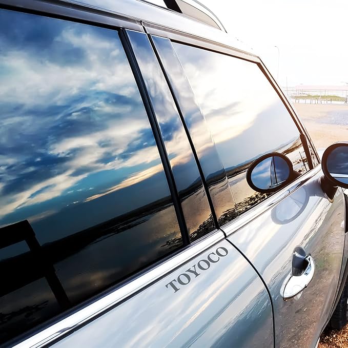 TOYOCO Window Tint for Cars, 5% VLT 24" in x 25'Ft Ceramic Window Film, Blocks 99% UV&IR Rays, Heat Resistant Anti Glare Film for Windshield, Scratch Resistant Sun Shade Auto Tint Roll