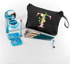 Birthday Maid of Honor Gifts for Women Her Mom Team Teacher Friend Bridesmaid Bride Personalized Makeup Cosmetic Bag with Mirror Valentines Mothers Day Christmas Graduation T