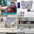 Travel Makeup Bags Waterproof Toiletry Cosmetic Case Small Pouch Gift for Women, Dog