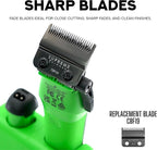 Supreme Trimmer Recharge Clipper - Professional Hair Clipper with 2 Removable Batteries, Brushless Motor, Smart Charge Stand, USB-C Charge & DLC Blades Barbers | STC779
