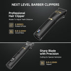 GTS Hair Clippers for Men Professional, Beard Trimmer Kits & Sets, Cordless Mens Hair Trimmer, Electric Shavers, Haircutting Machine with LED Display, for Barber 4 in 1