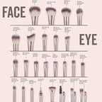 40Pcs Brown Makeup Brushes Set Professional Makeup Kit Multi-functional Makeup Tool Set with Case Facial Makeup Accessories, Foundation Makeup Brush Kit Eye and Face Make up Brushes & Tools