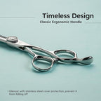 K9 6" 3-in-1 Professional Thinning Shears – Adjustable Thinning Rate (15%, 25%, 35%), Barber Shears Made with Premium VG10 Steel, Lightweight, Razor-Sharp, Ergonomic Handle for Hairstylists