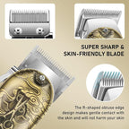 Hair Clippers Set for Men with Beard Trimmer,Professional Cordless Hair Trimmer for Men,Barber Kit Professional for Man Haircutting Machine with LED Display,Father's Day Gifts