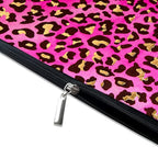 Small Makeup Bag for Purse Cute Canvas Waterproof Cosmetic Bags for Women Zipper Travel Toiletry Pouch-Leopard Makeup Bags