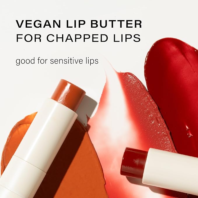 Melixir Vegan Lip Butter (12 Colors), Hydrating Tinted Lip Balm Stick, Bee-Free, Petrolatum-Free, Plant-Based, Moisturizes Dry & Chapped Lips With Shea Butter, Sheer, Natural Finish - #16 Wine Stain