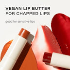 Melixir Vegan Lip Butter (12 Colors), Hydrating Tinted Lip Balm Stick, Bee-Free, Petrolatum-Free, Plant-Based, Moisturizes Dry & Chapped Lips With Shea Butter, Sheer, Natural Finish - #16 Wine Stain