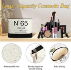 65th Birthday Gifts for Women Canvas Tote Bag Travel Gear, Unique 65 Years Old Gifts for Wife Sister Mom Aunt Friends Her, Vintage N°65 Handbag & Cosmetic Bag & Back in 1960 Poster