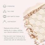 Jouer Soft Focus Hydrate & Setting Powder - Pressed Powder with Matte Finish - Blurring Powder for Fine Lines and Pores - Set Face Makeup Foundation or Concealer - Dark