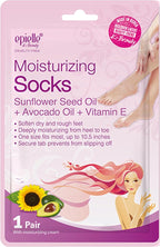 Epielle Moisturizing Foot Mask 6 Pairs, Deep Moisturizing Socks for Dry, Cracked Feet, Self Care Gifts for Women, Spa Kit, Stocking Stuffers, Thanksgiving Essentials