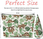 Sloth Gifts 2 Pcs Makeup Bag, Sloth Stuff Cosmetic Bag Travel Pouch, Sloths Lovers Gifts for Women Girls Daughter Sisters Coworker Best Friend Friendship Graduation Birthday