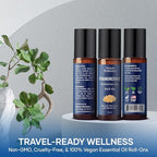 Frankincense Essential Oil Roll-On 10 ml - Pure, Natural Oil with Grapeseed for Aromatherapy & Skin Care - Nexon Botanics