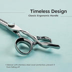 K9 6" Professional Thinning Shears for Hair Cutting – Removing Large Sections of Hair Effortlessly, Leaving No Marks, Barber Shears with Premium VG10 Steel, Lightweight, Razor-Sharp, Thinning Rate 50%