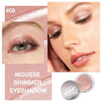 Glitter Shimmer Metallic Cream Eyeshadow Palette Makeup, Rose Gold Natural Single Mini Instant Holographic Eyeshadow For Women, Sombras Crema Para Ojos, Talc, Paraben & Cruelty Free