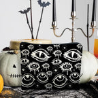 Goth Makeup Bag, Mystical Gothic Evil Eyes Witchy Cosmetic Bag Toiletry Bag for Women, Witch Stuff, Halloween Makeup Bag, Halloween Gifts for Women