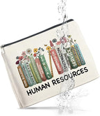 Human Resources Gifts for Women Makeup Bag Thank You Gift for Human Resources HR Cosmetic Bag Zipper Makeup Pouch