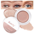 evpct Single Cream Eye Shadow Palette Pot Makeup for Older Women, Sand Shimmer Glitter Metallic Monochrome Cream to Powder Eyeshadow Palette Eye Brightener, Highly Pigmented Waterproof Blendable