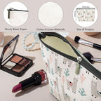 jeilink Cute Llamas Makeup Bag Alpaca Llama Gifts Funny Llama Stuff Decor for Llamas Lover Christmas Birthday Gifts for Women Animal Lovers Girl Daughter Best Friend BFF Niece Sister Toiletry Bag