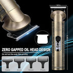 Hatteker Beard Trimmer Kit Professional Hair Clipper Zero Gapped T-Blade Electric Razor Shaver for Nose Ear Body Face Mustache Trimmer for Men Cordless Grooming Kit 8 in 1
