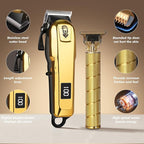 Hair Clippers for Men, Beard Trimmer and Electric Shaver Set, Professional Rechargeable Cordless Barber Hair Cutting Tools Grooming Kit