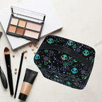 Goth Makeup Bag, Gothic Skull Makeup Organizer Bags Toiletry Bag Box Travel Cosmetic Bag Make Up Train Case for Women Teen Girl Ladies