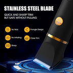 Manscape Body Trimmer for Men, 3 in 1 Men's Grooming Kit with Pubic/Nose Hair Trimmer & Ball Shaver for Nose/Balls/Groin/Legs/Chest Hair Removal, LED Display, IPX6 Waterproof, Gifts for Him Dad