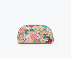 RIFLE PAPER CO. Garden Party Small Cosmetic Pouch For Storing Small Accessories, Includes Gold Zipper, Printed In Full Color With Stylized Pattern & Foil Stamped Logo