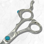 6.0 Inch Hair Shears Set (Cutting and Thinning Shears) - Professional Grade VG-10 Japanese Steel - Zen (Set)