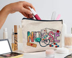 IWXYI Nurse Life Nursing Women's Makeup Make Up Bag Zipper Pouch Travel Toiletry Gifts For Women Nurse,Nursing Bags For Nurses,Nurse Appreciation Gift Nursing Graduation Gift Nursing Gift