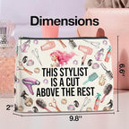 Hair Stylist Gifts Makeup Bag Hairdresser Gifts Hairstylist Gifts for Women Cosmetic Bag This Stylist Is a Cut Above the Rest Zipper Makeup Pouch